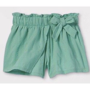 Art Class Toddler New Green Crossover Bow Girls' Tie Shorts Size 12M